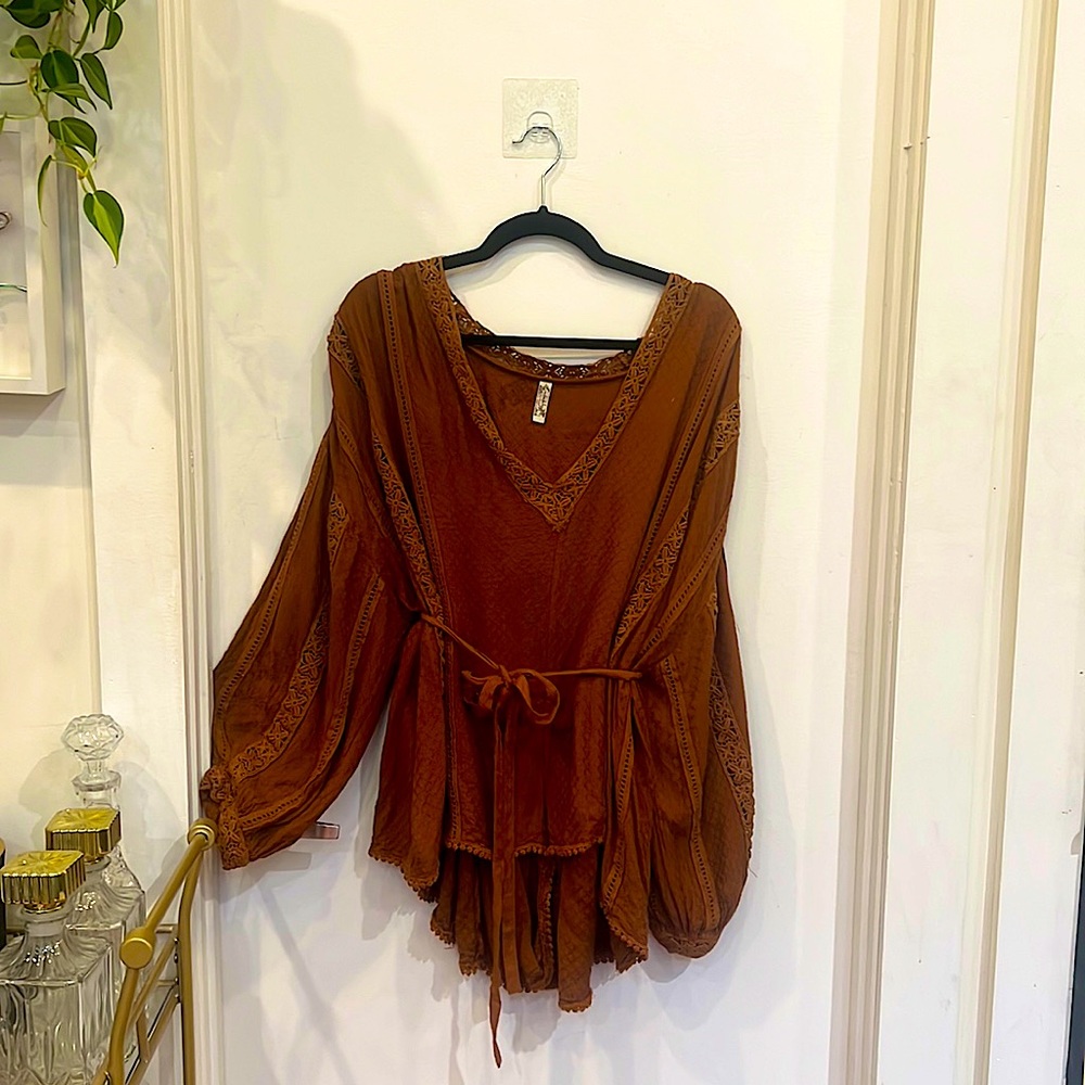 Chocolate Free People Romper, M